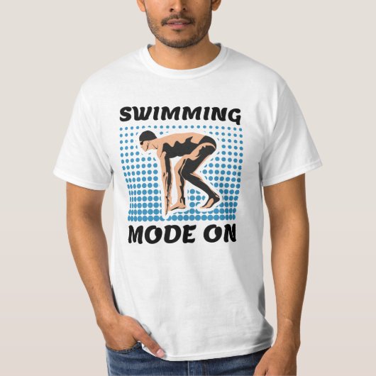Swimming Mode on - Pool Lover T-Shirt (Vorderseite)