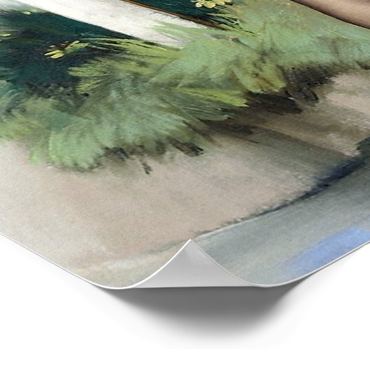 Swimming Pin Up Poster (Ecke)