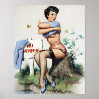 Swimming Pin Up