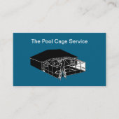 Swimming Pool Cage Theme Business Cards Visitenkarte (Vorderseite)