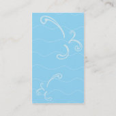 Swimming Pool Care service business cards Visitenkarte (Rückseite)