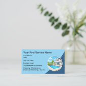 Swimming Pool Cleaning Modern  Visitenkarte (Stehend Vorderseite)
