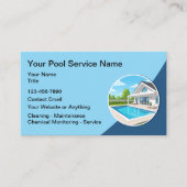 Swimming Pool Cleaning Modern  Visitenkarte (Vorderseite)