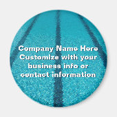 Swimming Pool Company Custom Marketing Magnet (Vorne)