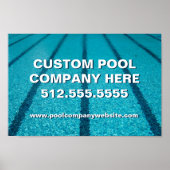 Swimming Pool Company Custom Marketing Poster (Vorne)