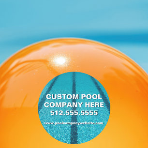 Swimming Pool Company Custom Marketing Runder Aufkleber