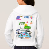 Swimming Pool Fun Hoodie (Rückseite)