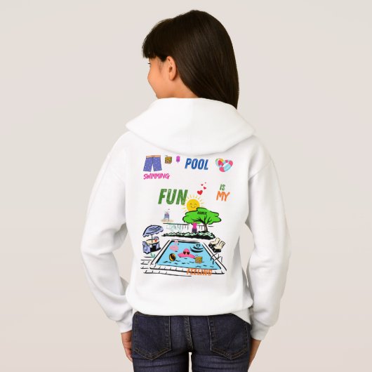 Swimming Pool Fun Hoodie (Schwarz voll)