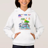 Swimming Pool Fun Hoodie (Vorderseite)