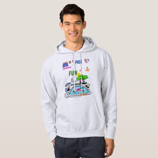 Swimming Pool Fun Hoodie (Vorne ganz)