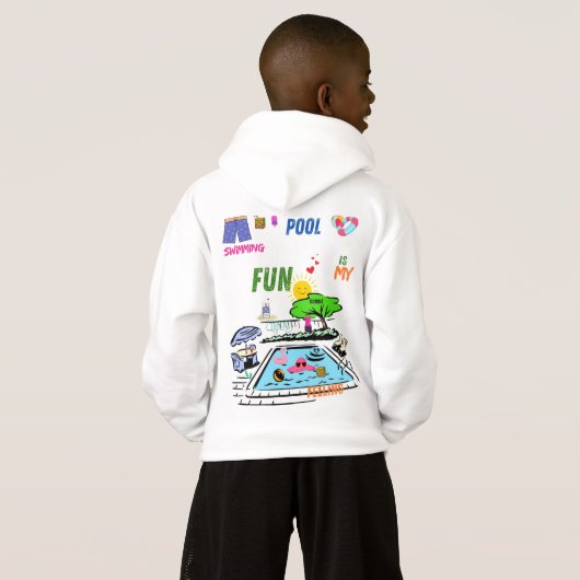 Swimming Pool Fun Hoodie (Schwarz voll)