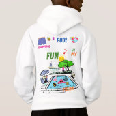 Swimming Pool Fun Hoodie (Rückseite)