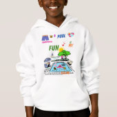 Swimming Pool Fun Hoodie (Vorderseite)