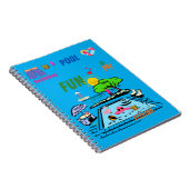 Swimming Pool Fun Notizblock (Rechte Seite)