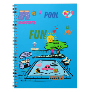 Swimming Pool Fun Notizblock