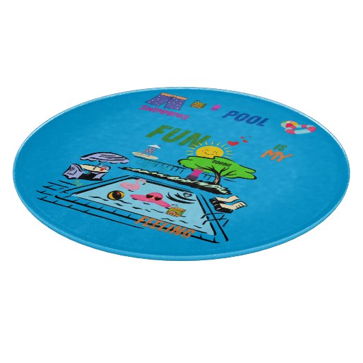 Swimming Pool Fun Schneidebrett (Ecke)