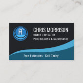 Swimming Pool Maintenance Service  Visitenkarte (Vorderseite)