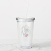 Swimming Pool Party Gefallen Acryltrinkbecher (Rückseite)