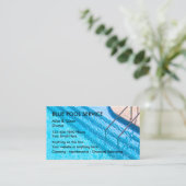Swimming Pool Service Business Cards Visitenkarte (Stehend Vorderseite)