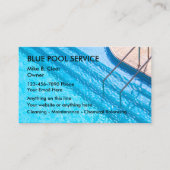 Swimming Pool Service Business Cards Visitenkarte (Vorderseite)