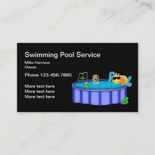 Swimming Pool Services Visitenkarte