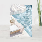 Swimming Pool Thinking of You Karte (Rückseite)