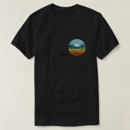 Swimming Retro Vintage Circle 80s Swim T-Shirt