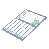 Swimming River Otter Weekly Meal Planer Notizblock (angewinkelt)