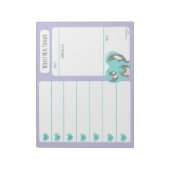 Swimming River Otter Weekly Meal Planer Notizblock (Rotiert)