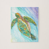 Swimming Sea Turtle Jigsaw Puzzle (Vertikal)