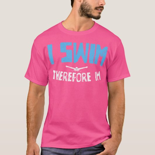 Swimming Swimmer T-Shirt (Vorderseite)