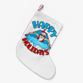 Swimming Weihnachtsurlaub Der Weihnachtsmann schwi Kleiner Weihnachtsstrumpf (Vorderansicht (hängend))