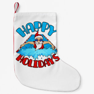 Swimming Weihnachtsurlaub Der Weihnachtsmann schwi Kleiner Weihnachtsstrumpf