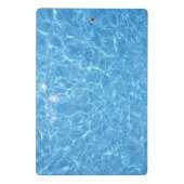 Swimmingpool Blaues Wasser Wasseraqua Mini Klemmbrett (Rückseite)