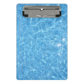 Swimmingpool Blaues Wasser Wasseraqua Mini Klemmbrett (Vorderseite)