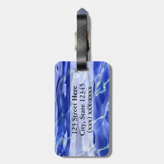 Swimmingpool Gepäckanhänger (Rückseite vertikal)