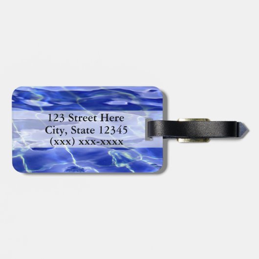 Swimmingpool Gepäckanhänger (Rückseite horizontal)