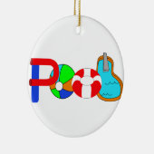 Swimmingpool Keramik Ornament (Rechts)