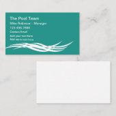 Swimmingpool Moderne, einzigartige Visitenkarten Visitenkarte (Vorne/Hinten)