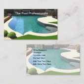 Swimmingpool Neue Visitenkarten Visitenkarte (Vorne/Hinten)
