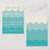Swimmingpool-Sorgfalt-Wartungs-Visitenkarte Visitenkarte (Vorne/Hinten)