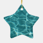 Swimmingpool Sportstern Foto Keramik Ornament (Hinten)