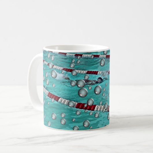 SWIMMINGPOOL-TASSE KAFFEETASSE (Vorderseite Links)