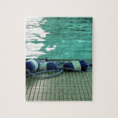 Swimmingpool und Bojen Puzzle (Vertikal)