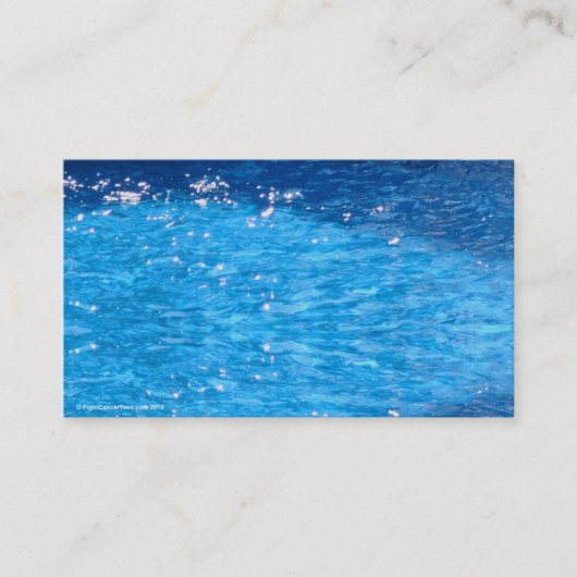 Swimmingpool Visitenkarte (Vorderseite)