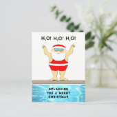 Swimmingpool Weihnachtsfeiertag Postkarte (Stehend Vorderseite)
