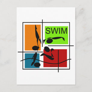 SwimQuartet Postkarte