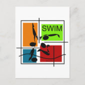 SwimQuartet Postkarte (Vorderseite)
