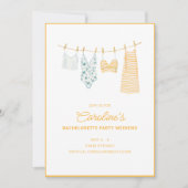 Swimsuit Clothesline Beach Bachelorette Weekend Einladung (Vorderseite)