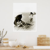 Swimsuit Girl Seaside Oregon Beach Vintag Poster (Küche)